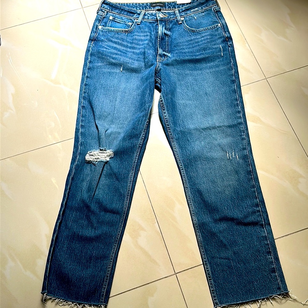 Free Assembly Super High Rise Straight Jeans Size 12